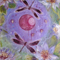 Dragonfly Rug Floral Rug Abstract rug Non-Slip Washable Art Rug