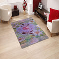 Dragonfly Rug Floral Rug Abstract rug Non-Slip Washable Art Rug