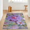 Dragonfly Rug Floral Rug Abstract rug Non-Slip Washable Art Rug
