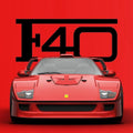 Ferrari F40 Rug, Living Room Rug