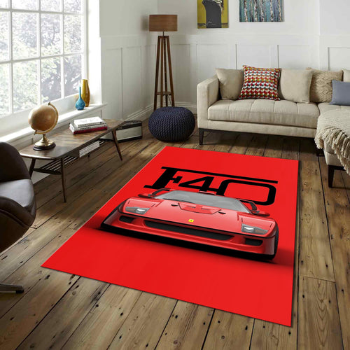 Ferrari F40 Rug, Living Room Rug