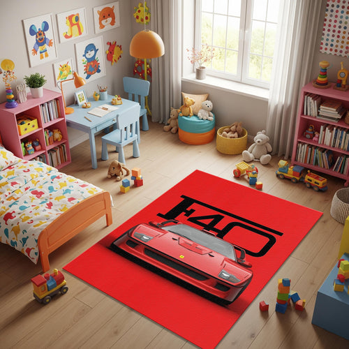 Ferrari F40 Rug, Living Room Rug