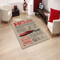 Ferrari Rug Living Room Rug 5x7 Area Rug For Living Room Modern