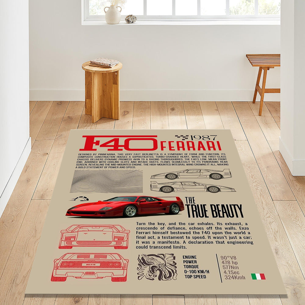 Ferrari Rug Living Room Rug 5x7 Area Rug For Living Room Modern