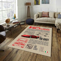 Ferrari Rug Living Room Rug 5x7 Area Rug For Living Room Modern