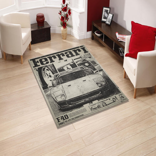 Ferrari F40 Rug, Living Room Rug