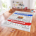 FC Barcelona Rug, FC Barcelona Rug: Football Team Garage Carpet