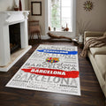 FC Barcelona Rug, FC Barcelona Rug: Football Team Garage Carpet