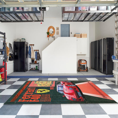 Ferrari F1 Rug, Ferrari F40 Area Rug: Car Enthusiast Gift