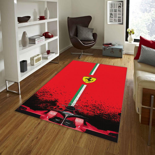 Ferrari F1 Rug, Ferrari F1 Carpet: Personalized Garage Rug