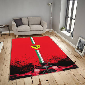 Ferrari F1 Rug, Ferrari F1 Carpet: Personalized Garage Rug