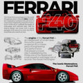 Ferrari F1 Rug, Ferrari F40 Rug: Car Enthusiast Gift