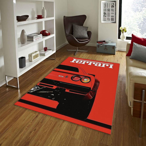 Ferrari F1 Rug Ferrari GTO Rug: Personalized Car Enthusiast Decor