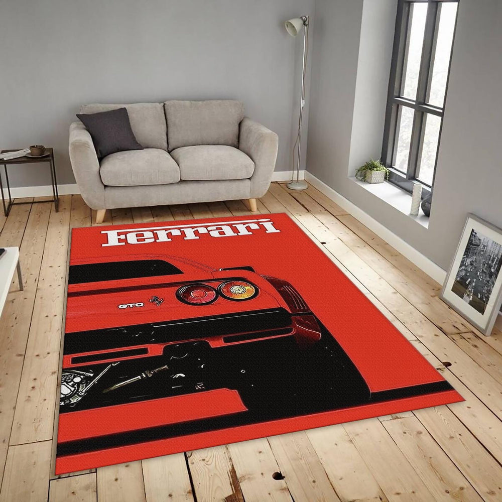 Ferrari F1 Rug Ferrari GTO Rug: Personalized Car Enthusiast Decor