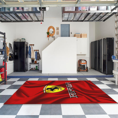 Ferrari F1 Rug Ferrari Garage Rug: Personalized Car Enthusiast