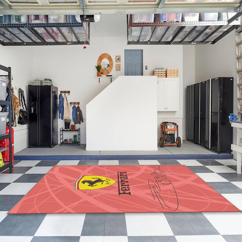 Ferrari F1 Rug Ferrari F1 Racing Rug: Personalized Car Garage