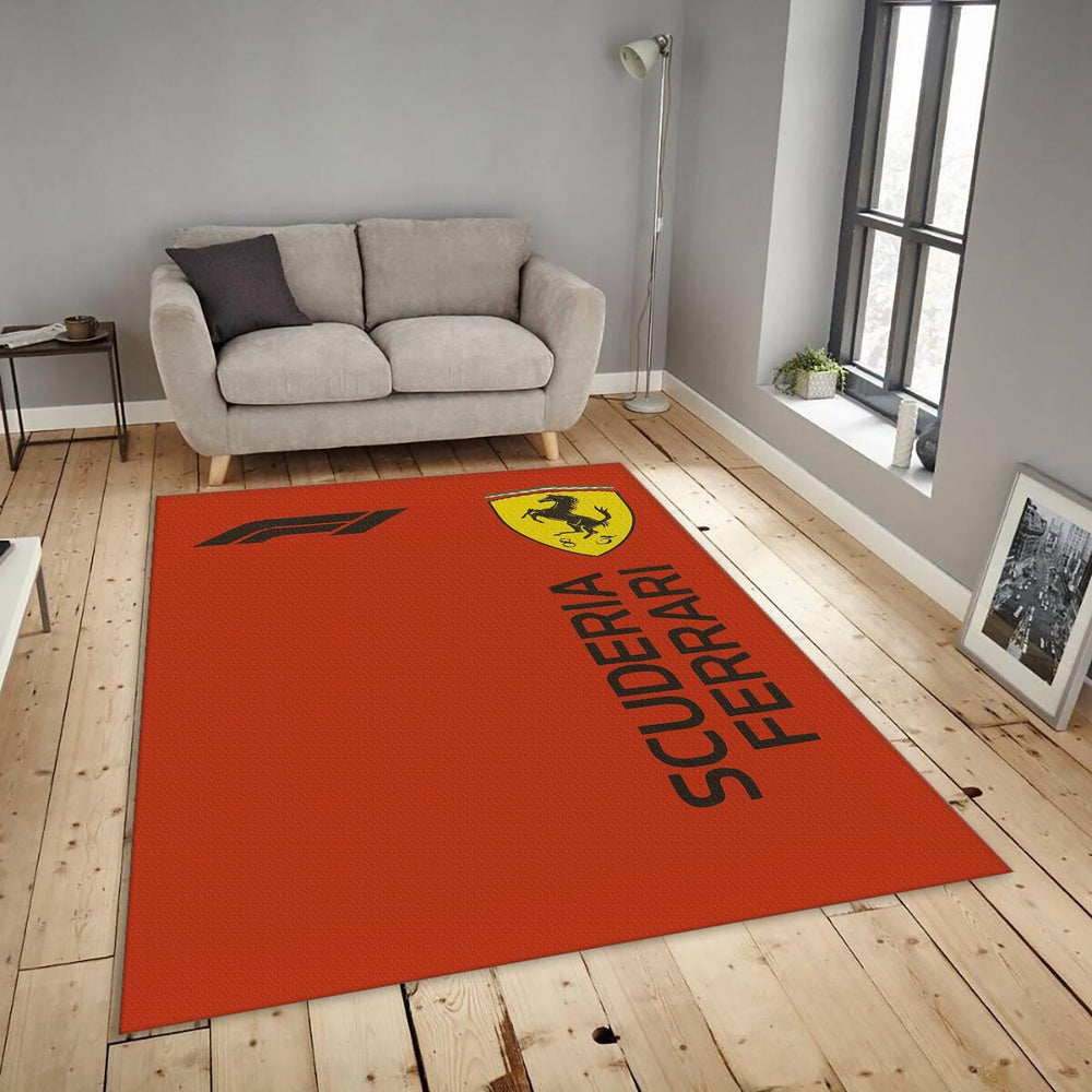 Ferrari F1 Rug Ferrari F1 Racing Rug: Personalized Car Garage