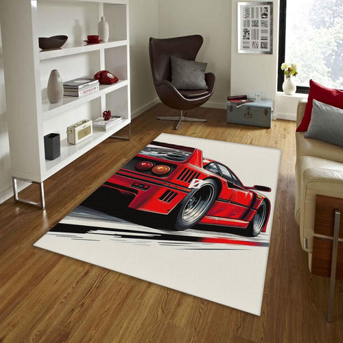 Ferrari F1 Rug, Ferrari F40 Rug: Car Enthusiast Gift