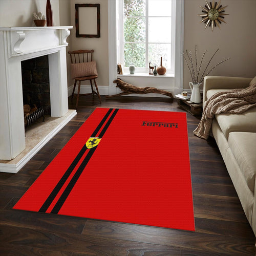 Ferrari F1 Rug, Ferrari Garage Rug: Formula 1 Racing Car Gift
