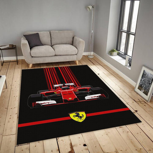 Ferrari F1 Rug, Formula 1 Car Rug: Personalized Racing Decor