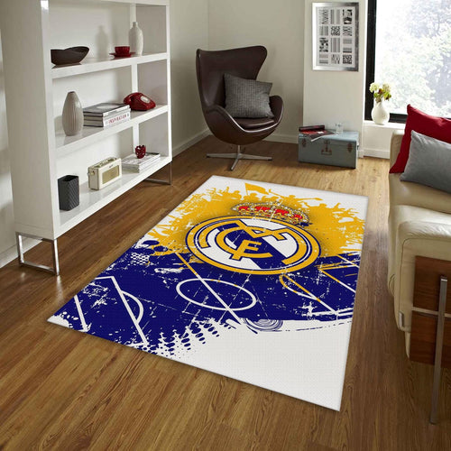 Real Madrid Rug, Real Madrid Team Rug: Personalized Football Gift