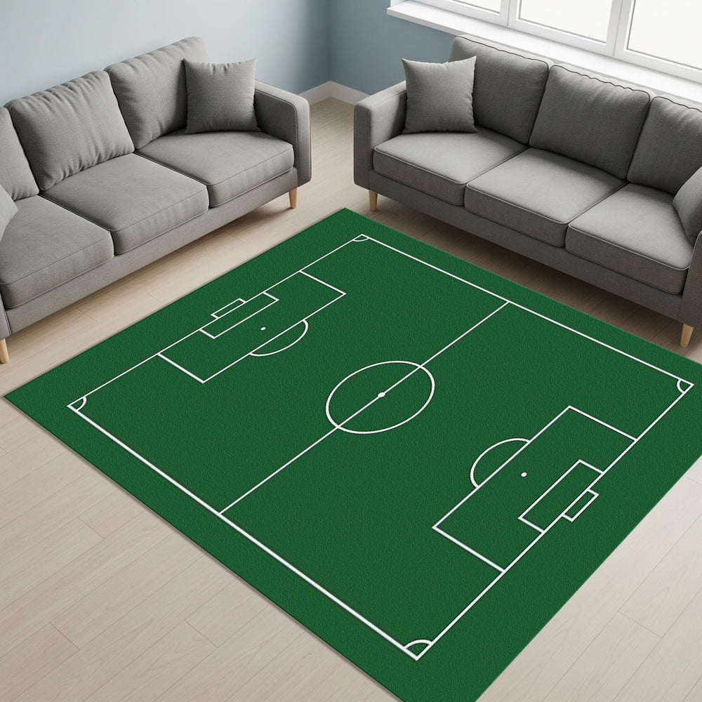Footbal Pitch Rug, Teen Room Rug, Living Room Rug, Area