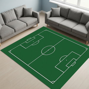 Footbal Pitch Rug, Teen Room Rug, Living Room Rug, Area