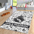 Real Madrid Rug Real Madrid Rug Football Carpet for Garage & Kids