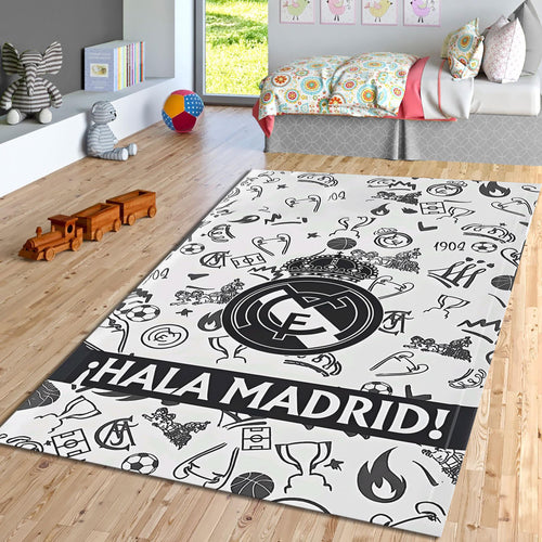 Real Madrid Rug Real Madrid Rug Football Carpet for Garage & Kids