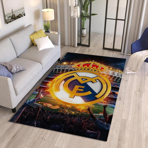 Real Madrid Rug Real Madrid Rug Football Carpet for Garage & Kids