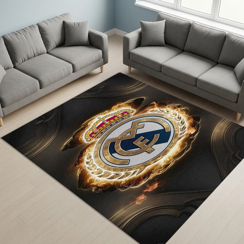Real Madrid Rug Real Madrid Rug Football Carpet for Garage & Kids