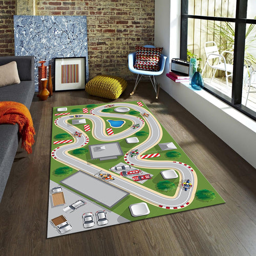 City Road Kids Play Rug, Nursery Decor