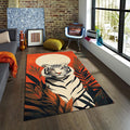 Tiger Rug Pink Rug Living Room Carpets Housewarming Gift Tibetian