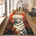 Tiger Rug Pink Rug Living Room Carpets Housewarming Gift Tibetian