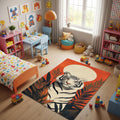Tiger Rug Pink Rug Living Room Carpets Housewarming Gift Tibetian