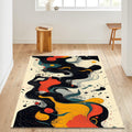 Modern Abstract rug, Abstract Forms Accent Carpet
