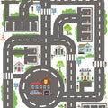 City Road Kids Play Rug, Nursery Decor