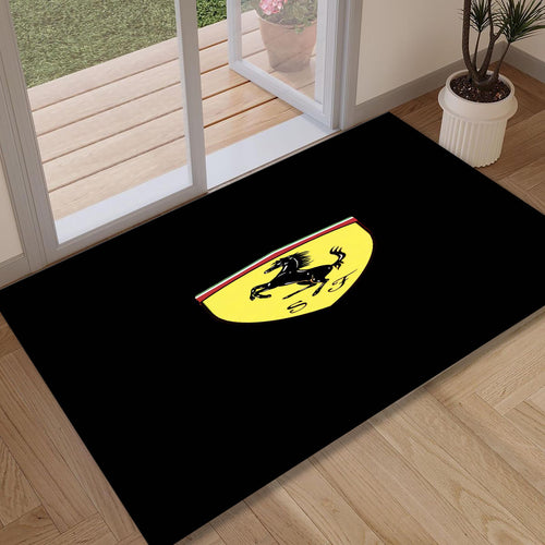 Ferrari F1 Rug Ferrari Shield Rug Formula 1 Racing Carpet for