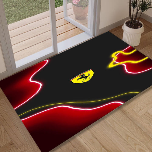 Ferrari F1 Rug Ferrari Rug Formula 1 Racing Carpet for Garage &