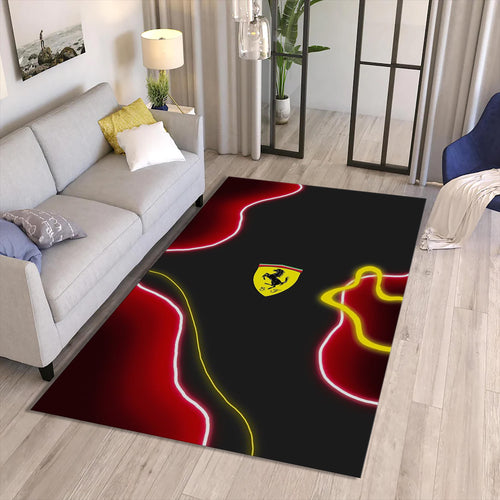 Ferrari F1 Rug Ferrari Rug Formula 1 Racing Carpet for Garage &