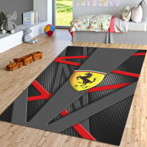 Ferrari F1 Rug Ferrari Rug Formula 1 Racing Carpet for Garage &