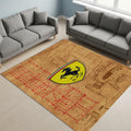 Ferrari F1 Rug Ferrari Rug Formula 1 Racing Carpet for Garage &