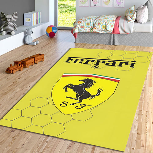 Ferrari F1 Rug Formula 1 Style Formula 1 Racing Carpet for Garage