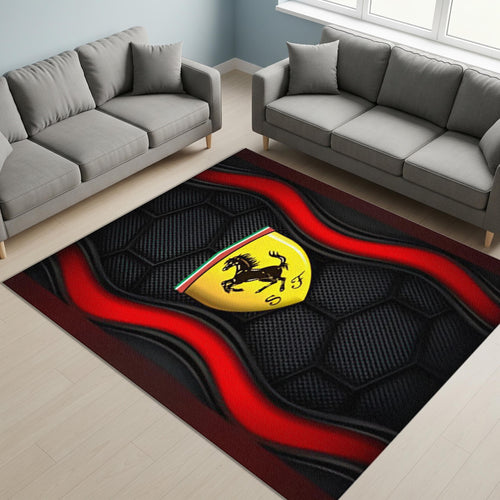 Ferrari F1 Rug Formula 1 Style Formula 1 Racing Carpet for Garage