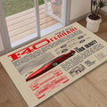 Ferrari F1 Rug Ferrari F40 Rug Formula 1 Racing Carpet for Garage