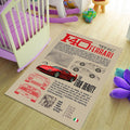 Ferrari F1 Rug Ferrari F40 Rug Formula 1 Racing Carpet for Garage