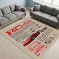 Ferrari F1 Rug Ferrari F40 Rug Formula 1 Racing Carpet for Garage