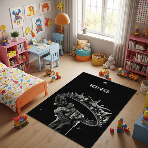 Crown Rug King Rug Modern rug Abstract Forms Accent Carpet