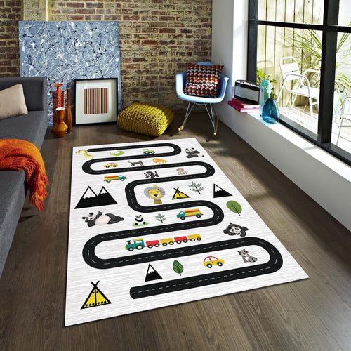 City Road Kids Play Rug, Nursery Decor