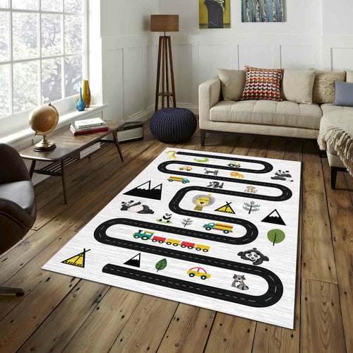 City Road Kids Play Rug, Nursery Decor